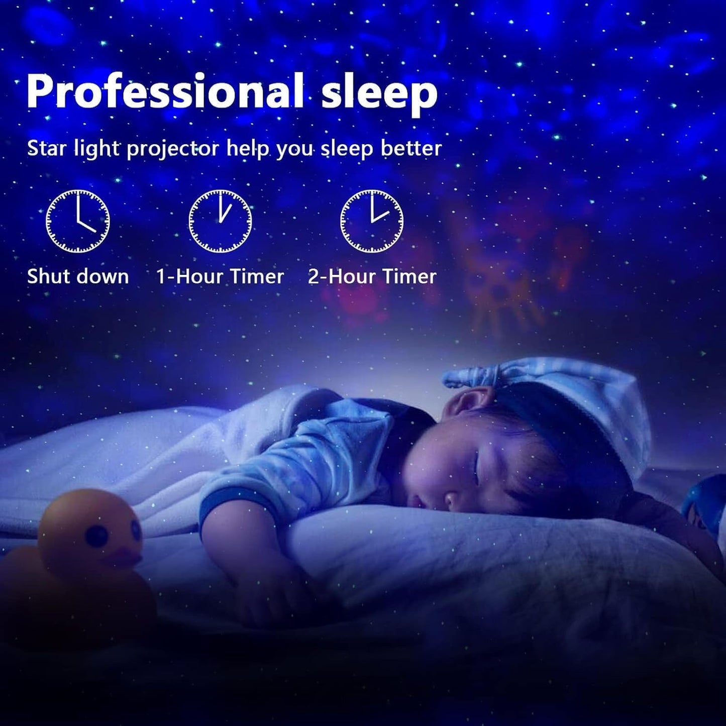 Starry Sky Projector Lamp – USB Galaxy Night Light with Music Speaker – Free Shipping