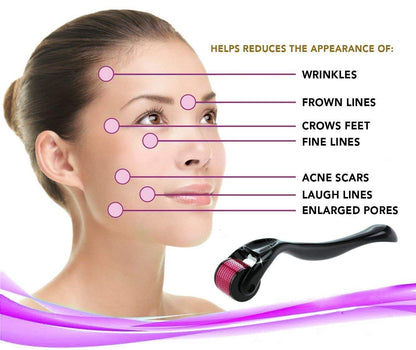 3-in-1 Skincare Beauty Set – Ice Roller, Jade Roller & Derma Roller for Face Massage & Skin Care