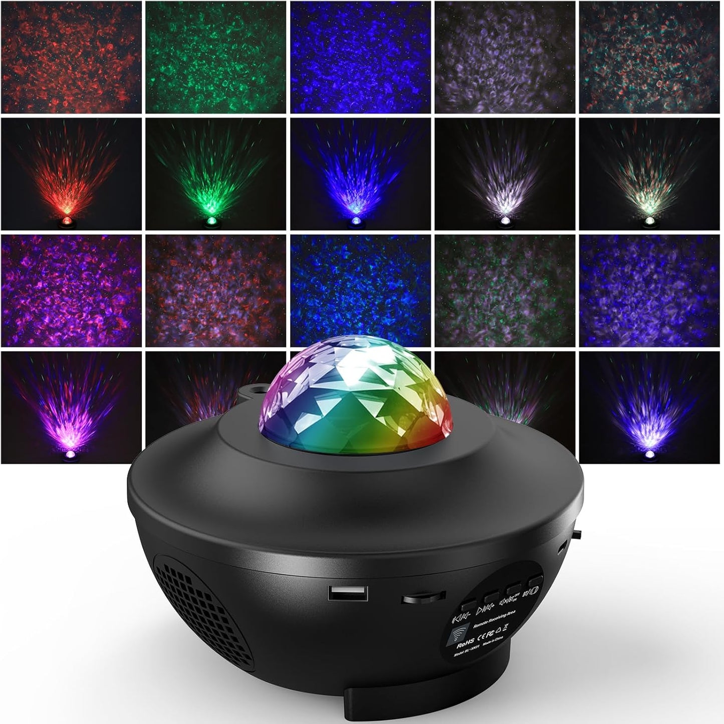 Starry Sky Projector Lamp – USB Galaxy Night Light with Music Speaker – Free Shipping