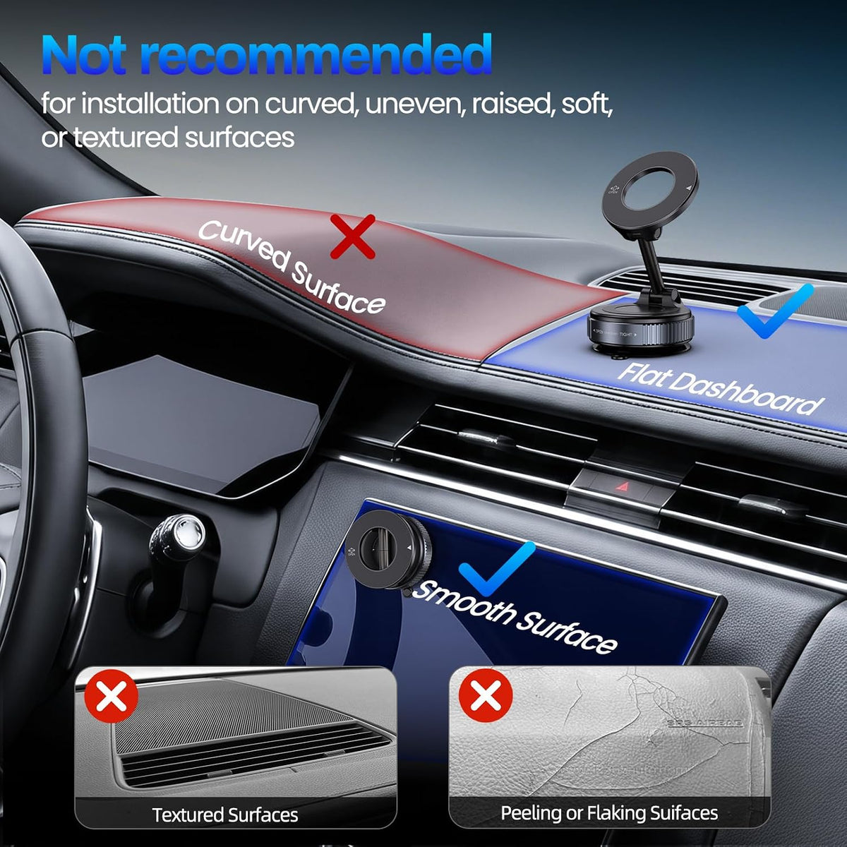 Magnetic Mobile Phone Holder | Strong Grip Adjustable Phone Stand