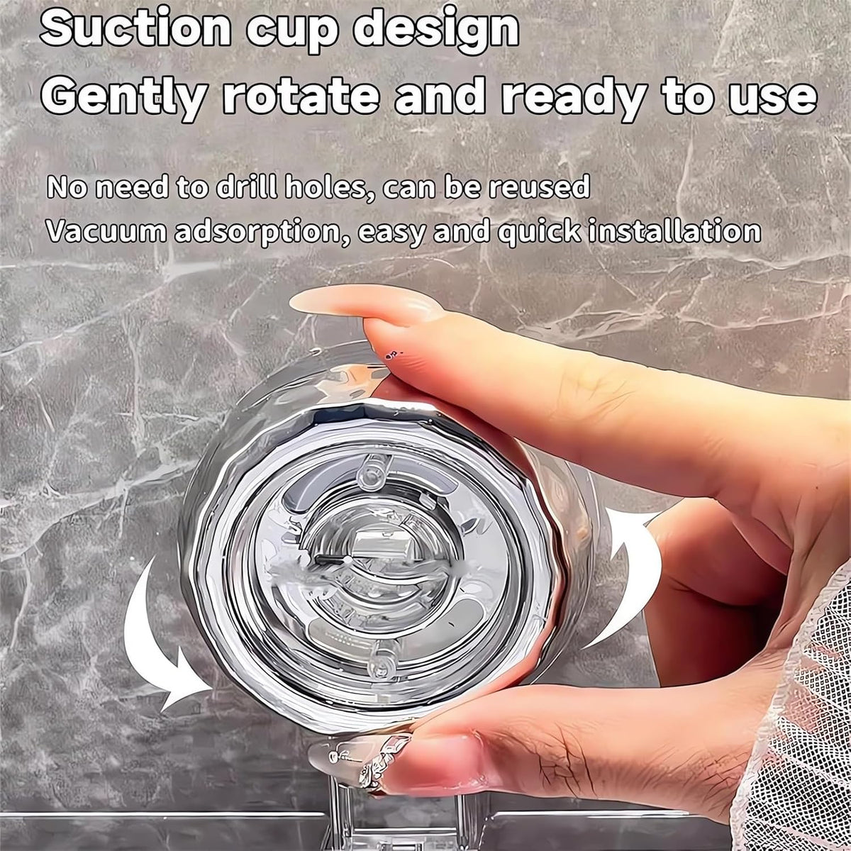 Luxury Suction Shelf – Wall Mounted Corner Shower Organizer | Free Shipping