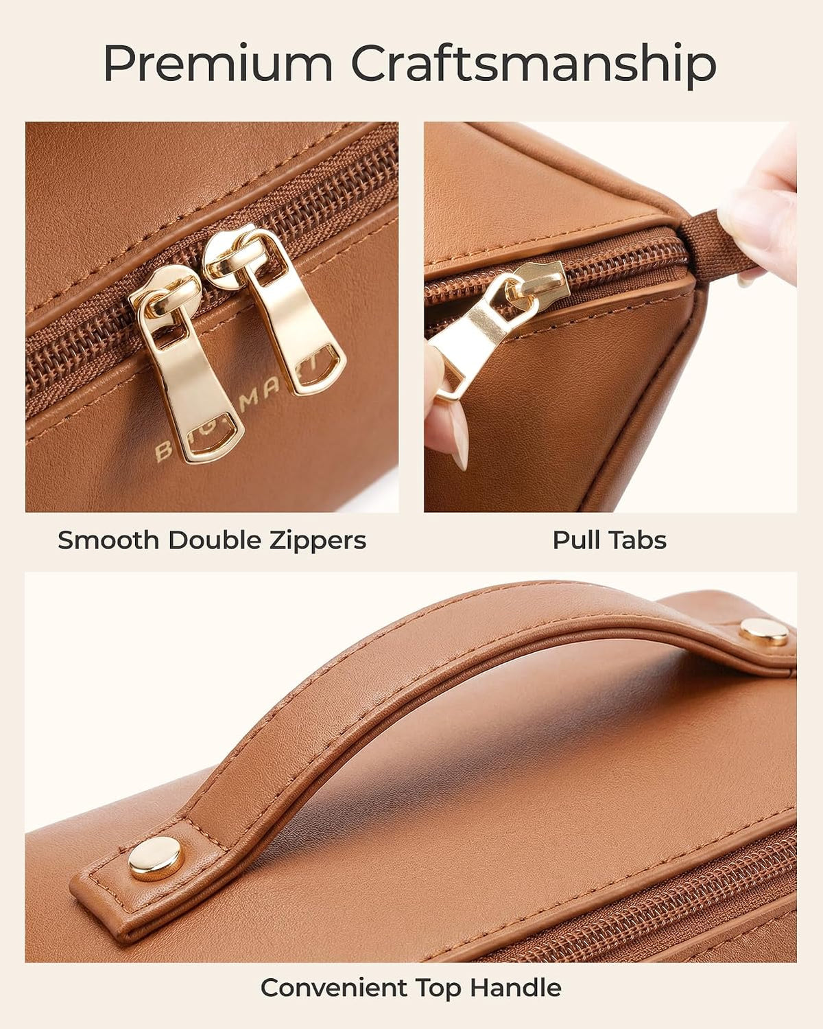 Premium Cosmetic Bag – Spacious Makeup Organizer & Travel Pouch | Free Shipping