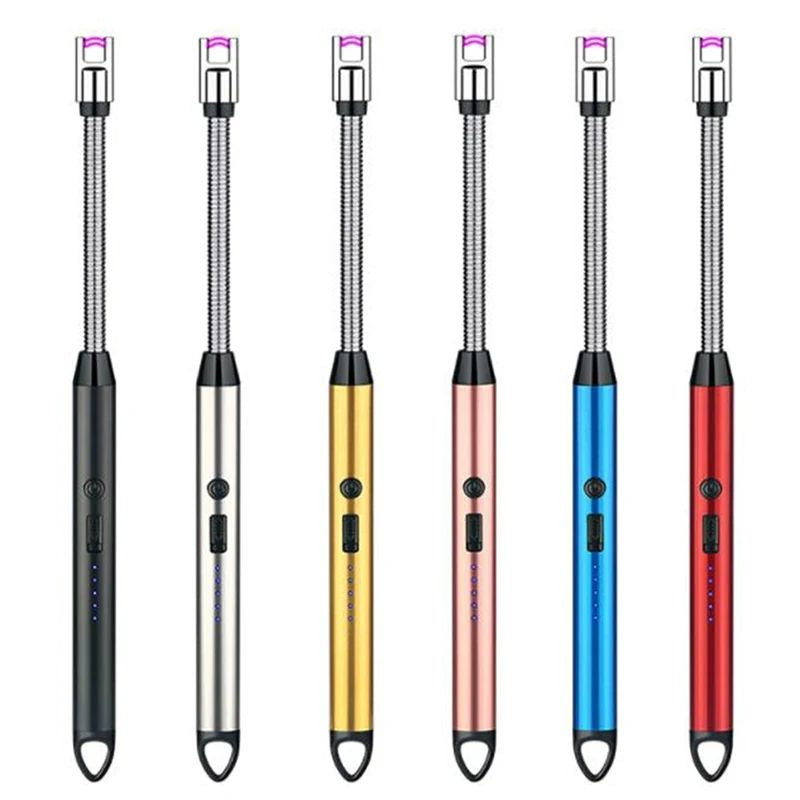 USB Rechargeable Electric Arc Lighter with 360° Flexible Neck – Wind-Resistant BBQ & Kitchen Lighter