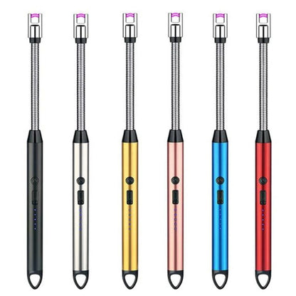 USB Rechargeable Electric Arc Lighter with 360° Flexible Neck – Wind-Resistant BBQ & Kitchen Lighter