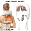 Electric Neck & Shoulder Massager – U-Shaped Portable Massage Device with Heat Function for Comfort Use
