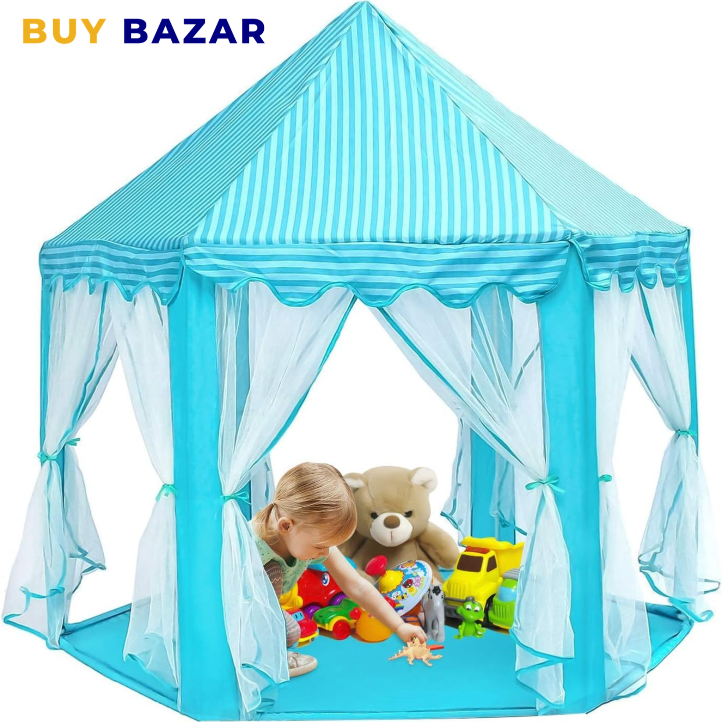 Kids Play Tent House – Indoor & Outdoor Foldable Princess Play Tent for Children