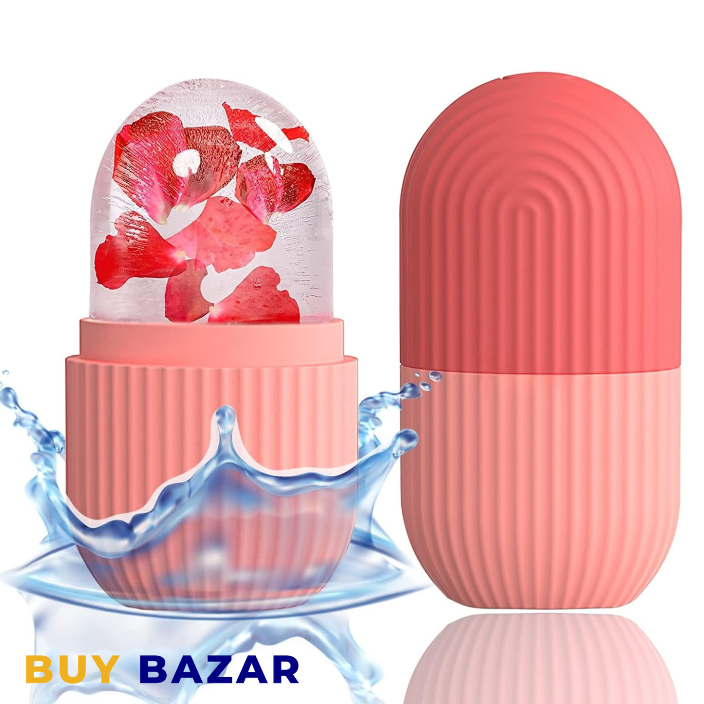 Silicone Ice Roller for Face – Reusable Facial Cooling Massage Tool for Skincare Routine