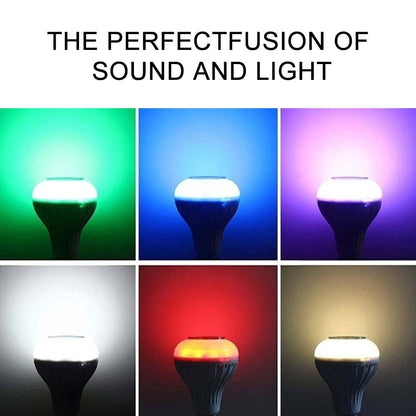 Bluetooth RGB LED Music Bulb Speaker – Wireless Color Changing Light with Built-in Bluetooth Audio Speaker