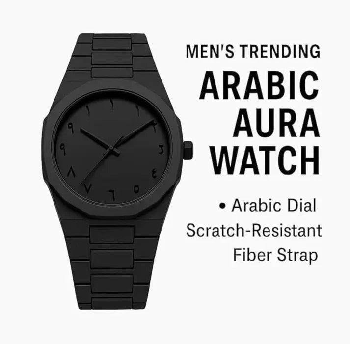 Aura Minimalist Analog Watch – Classic Unisex Wrist Watch with Butterfly Lock Strap for Daily Wear