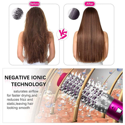 5-in-1 Hot Air Hair Styler & Dryer Brush Set – Multi-Attachment Hair Styling Tool for Drying, Curling & Volume