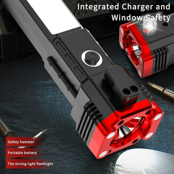 Multi-Function Safety Hammer COB LED Work Light with Magnet Base