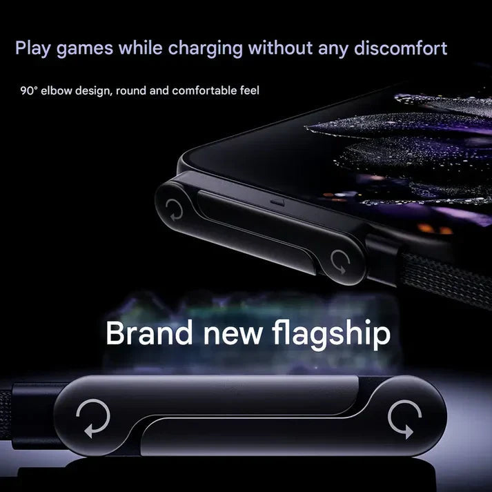 Type-C Fast Charging Cable with Phone Clamp