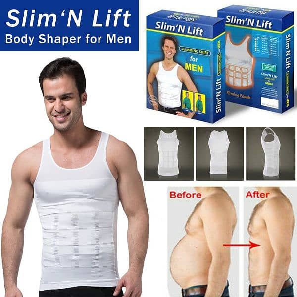 Men’s Compression Body Shaper Vest – Slim Fit Stretchable Undershirt for Everyday Wear & Layering